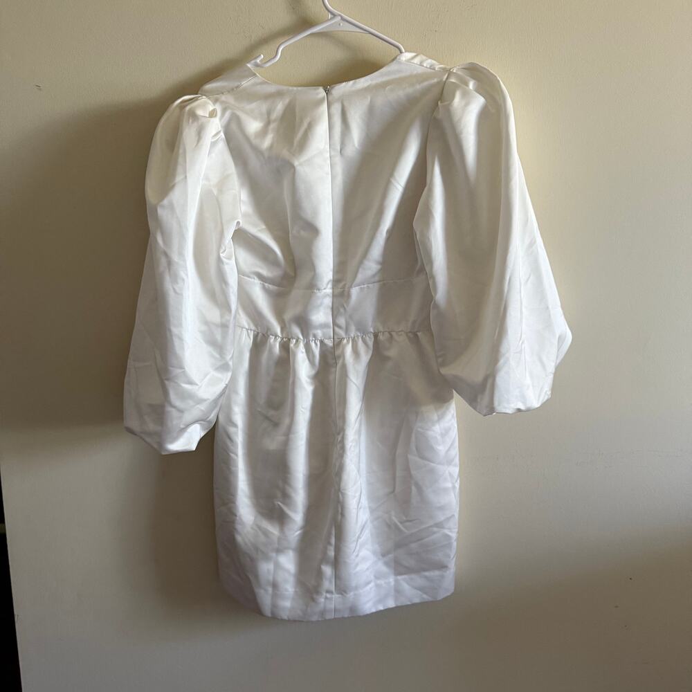 REFORMATION White Cocktail Dress Size 6 Weslan Dress - Ivory - Picture 5 of 5